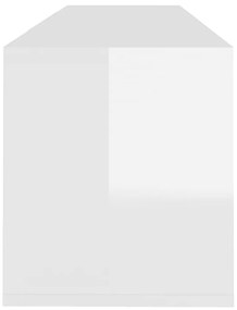 Móvel p/ TV 120x30x40,5 cm derivados madeira branco brilhante