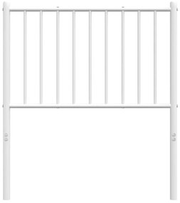 Cabeceira de cama 75 cm metal branco