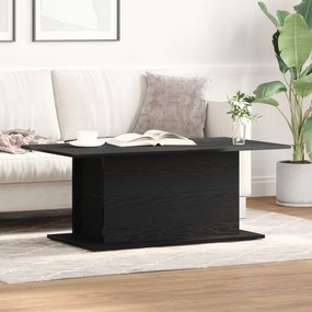 Mesa de Centro vidaXL Preto Carvalho 102x55,5x40 cm em Madeira de Enge