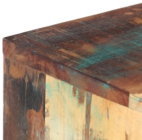Secretária 118x48x75 cm madeira recuperada maciça