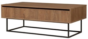 Conjunto de Mobiliário de Sala Laxus – Nogueira/Preto – TV: 180x50x40