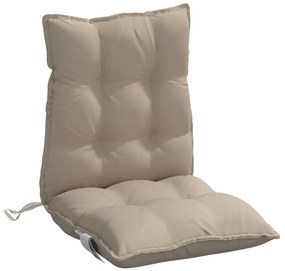 Almofadões cadeira encosto baixo 6 pcs oxford cinza-acastanhado