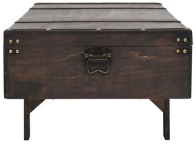 Mesa de centro contraplacado estilo vintage 120x55x35 cm
