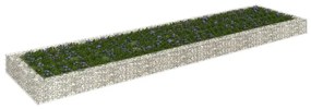 Canteiro elevado/cesto gabião 400x100x20 cm aço galvanizado