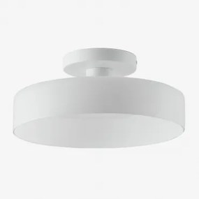 Plafon De Teto Para Casa De Banho Jaxal Branco & Ø35 Cm - Sklum