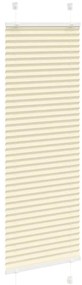 Creme Plissada Cega 40x150 cm Largura Tecido 39,4 cm Poliéster