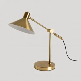 Lâmpada De Mesa Orientável E Metalizada Em Ferro Clayt Dourado - Sklum
