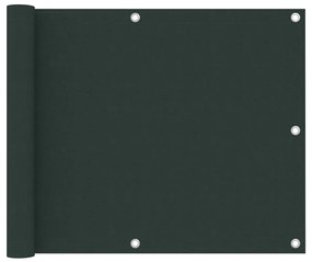 Tela de varanda 75x500 cm tecido Oxford verde-escuro
