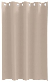 Cortinas 2 pcs Cinzento-acastanhado 175 x 140 cm Poliéster