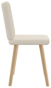 Cadeiras de jantar 2 pcs linho
