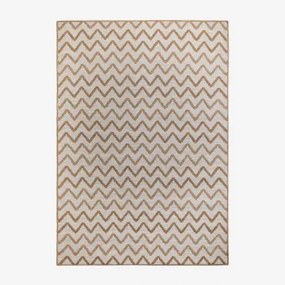 Alfombra De Exterior Retangular Em Polipropileno Esmael Branco & 230x160 Cm - Sklum