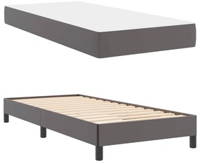 Cama Outros Cinzeto 100 x 200 cm Couro sintético