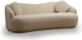 Sofá de 3 Lugares Ancona – Creme – 225x76x98 cm