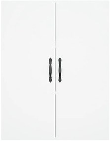 Armário alto 69,5x34x180 cm derivados de madeira branco