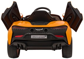 Carro elétrico para Crianças 12V 4x4 Mclaren Artura Rodas de EVA, Assento de couro Laranja