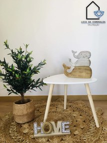 Peça Decorativa c/ Baleias | 29x10x27CM