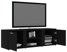 Móvel de TV 120x34x37 cm derivados de madeira preto