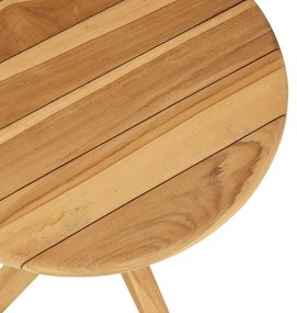 Mesa de Jardim Ø40x41 cm Madeira Sólida de Teca