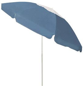 Guarda-sol de praia 240 cm azul