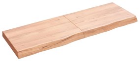 vidaXL Prateleira de parede 120x40x(2-6) cm carvalho tratado castanho