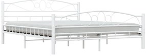 Estrutura de cama 160x200 cm metal branco