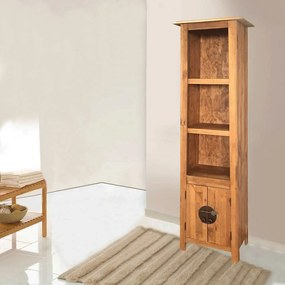 Armário p/ casa de banho pinho maciço 48x32x170 cm