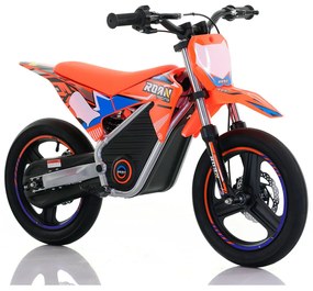 Mini moto elétrica para crianças Minicross 350W Roan MX E350 14/14" Supermotard Laranja