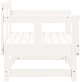 Cadeiras de jardim 2 pcs madeira de pinho maciça branco