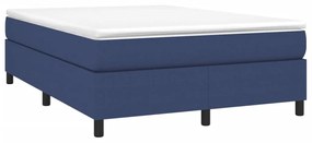 Estrutura de cama 140x190 cm tecido azul