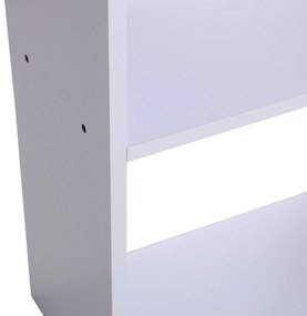 Secretária para Computador com Estante de Prateleiras para Casa Escritório Mobiliário de Escritório 120x55x120 cm