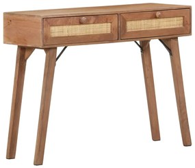 Mesa consola 100x35x76 cm madeira de mangueira maciça