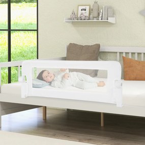 Barra segurança Cama para bebés dobrável Cama de solteiro Cama de casal 120 x 40,5 x 42 cm Branco