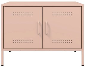 Móveis de TV 2 pcs 68x39x50,5 cm aço rosa