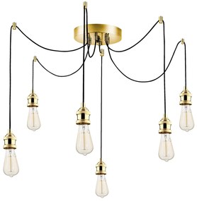 Candeeiro Suspenso Kabluni – Dourado – 126 cm