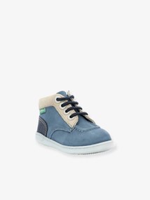 Agora -30%: Botinhas em pele, Kick Iconic 961610-10-53 da KICKERS®, para bebé azul