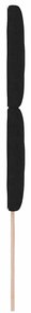 Cabeceira LED vidaXL Design de Blocos de Diamante Preto 90 cm Tecido