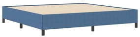 Cama vidaXL Azul 200x200 cm Tecido Corduroy
