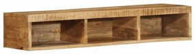 Armário de TV para parede 100x30x19 cm mangueira áspera maciça