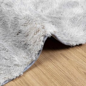 Tapete shaggy de pelo alto NAVARRA 200x290 cm cinzento-claro
