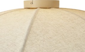 Plafon de teto Japandi em tecido bege 70cm - Haru