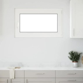 vidaXL Janela de porão "RISOR" 100x60 cm oscilobatente DIN direita branca