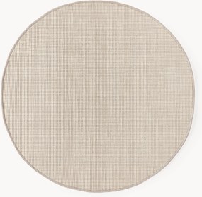 Tapete redondo de lã artesanal Amaro