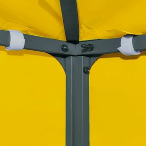 Cobertura de gazebo com 2 camadas 310 g/m² 4x3 m amarelo