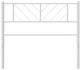 Cabeceira de cama 75 cm metal branco