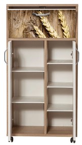 Armário Multiuso Kiler – Carvalho Sonoma – 60x116x36 cm