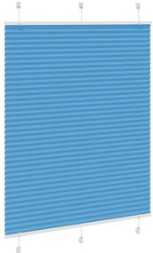 Azul Plissada Cega 105x150 cm Largura Tecido 104,4cm Poliéster