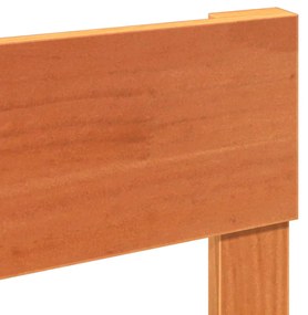 Cama sem colchão 90x190 cm madeira de pinho maciça castanho-mel