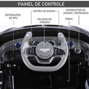 Carro Elétrico Bentley GT com Controlo Remoto e 2 Velocidades