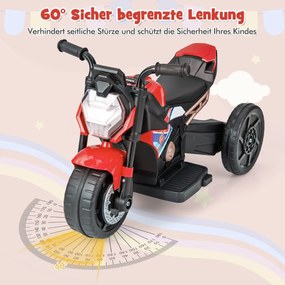 Carrinho de choque infantil 6V com rotação de 360 ​​graus, música e luzes LED coloridas, azul