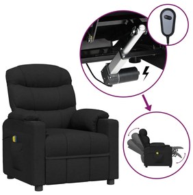 Poltrona de massagens elétrica tecido preto